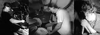 First lineup of the band; from left to right: Steve Heritage, Rob Proctor, Paul Pavlovich