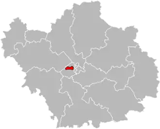 Situation of the canton of Troyes-2 in the department of Aube