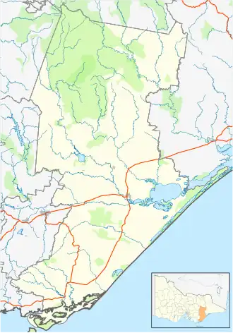 Briagolong is located in Shire of Wellington