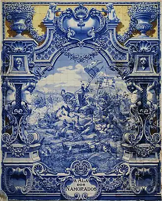 Image 104Battle of Aljubarrota, by Jorge Colaço (from Wikipedia:Featured pictures/Artwork/Others)