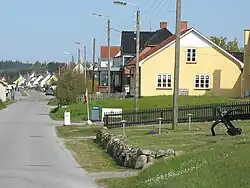 The coastal road in Bønnerup Strand