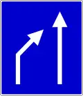 III-72 End of traffic lane
