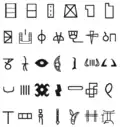 Symbols using geometric shapes