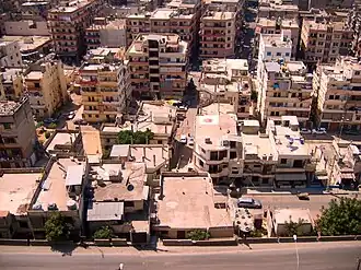 A neighborhood in east Tripoli