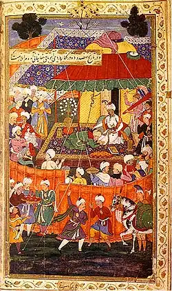 Image 7A scene from the Baburnama (from Autobiography)