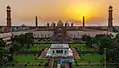Hazuri Bagh is at the entryway of Badshahi Mosque