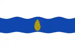 Flag of Alcalá de Gurrea, Spain