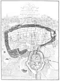 Plan of the Siege with positions of guns