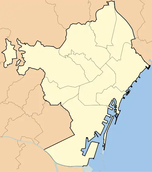 2010–11 Primera Catalana is located in Barcelona districts