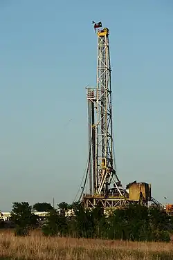 Image 20Natural gas drilling rig in Texas, US (from Natural gas)