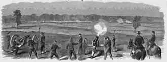 Davis' drawing of the Battle of Champion Hill.