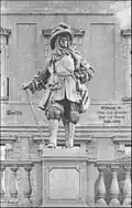 Similar statue formerly sited on the Lustgarten terrace on the north side of the Berliner Schloss