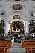 Interior of the church of St. Burkard