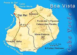 Ponta do Sol, its location is in the northwest of the island