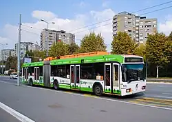 AKSM-333 - third-generation articulated three-axle low-floor trolley bus in Belgrade