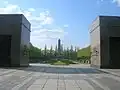 The obelisk seen through the main portal