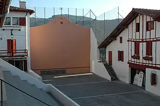 Basque pelota pitch