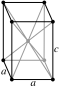 Tetragonal, body-centered