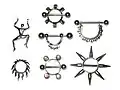 Nipple shields attached to barbells for use in nipple piercings