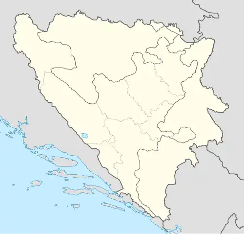 Boderište is located in Bosnia and Herzegovina
