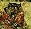 13th century, Russia. Bowed lyre, from Simonovskaya Psalter, State Historical Museum, Moscow