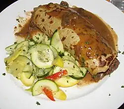 Beef and mushroom boxty