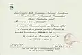 Invitation to commissioning cocktail party, March 1964