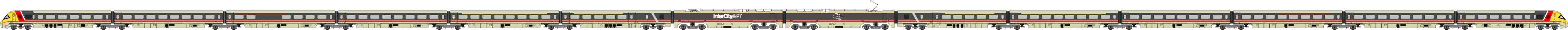Jacobs bogies under a British Rail Class 370