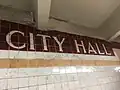 Station tile work (B)