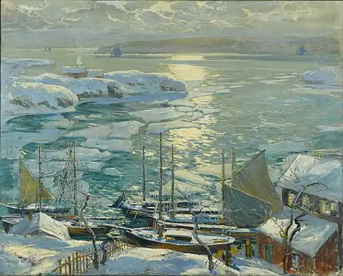 The Old Ships Draw to Home Again (ca. 1920), Brooklyn Museum
