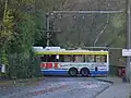 With the driver out of the vehicle, the turning process begins