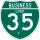Business Interstate 35-V marker