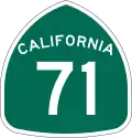 State Route 71 marker