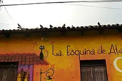 Cat themed mural