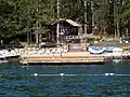 This is a view of Camp Agawak from the Waterfront