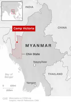 Location within the Chin State
