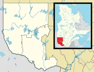 Authier is located in Western Quebec