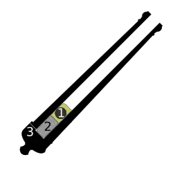 Essential parts of a cannon: the projectile or cannonball (shot) gunpowder touch hole (or vent) in which the fuse or other ignition device is inserted