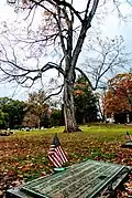 Captain Abraham Hatfield, Tory, and his family memorial