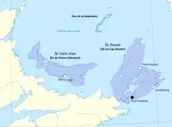Map of the colony.