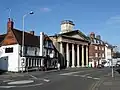 The church in its current street context