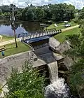 Cataract dam waterfall