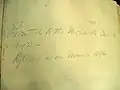 This is the note written in the front of the Bible.