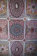 Carved wooden ceiling of the Palais des Raïs.