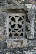 Lattice window of the crypt of Saint Leocadia