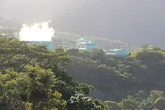 Image 21Geothermal power center in the Usulután Department, El Salvador (from Geothermal power)