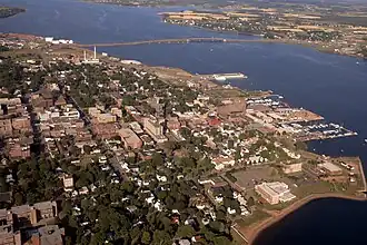 Aerial view of Charlottetown