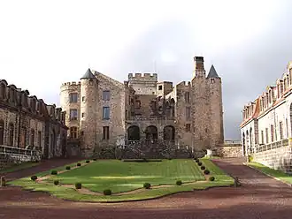 The chateau of Chazeron in Loubeyrat
