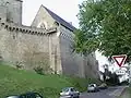 The chapel seen from outside the castle