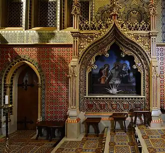 Gothic Revival – Interior of the St Giles' Catholic Church, Cheadle, Staffordshire, the UK, by Augustus Pugin, 1840–1846[45]